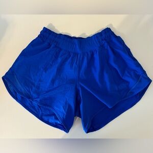 lululemon hotty hot shorts lined 4 in.- blue